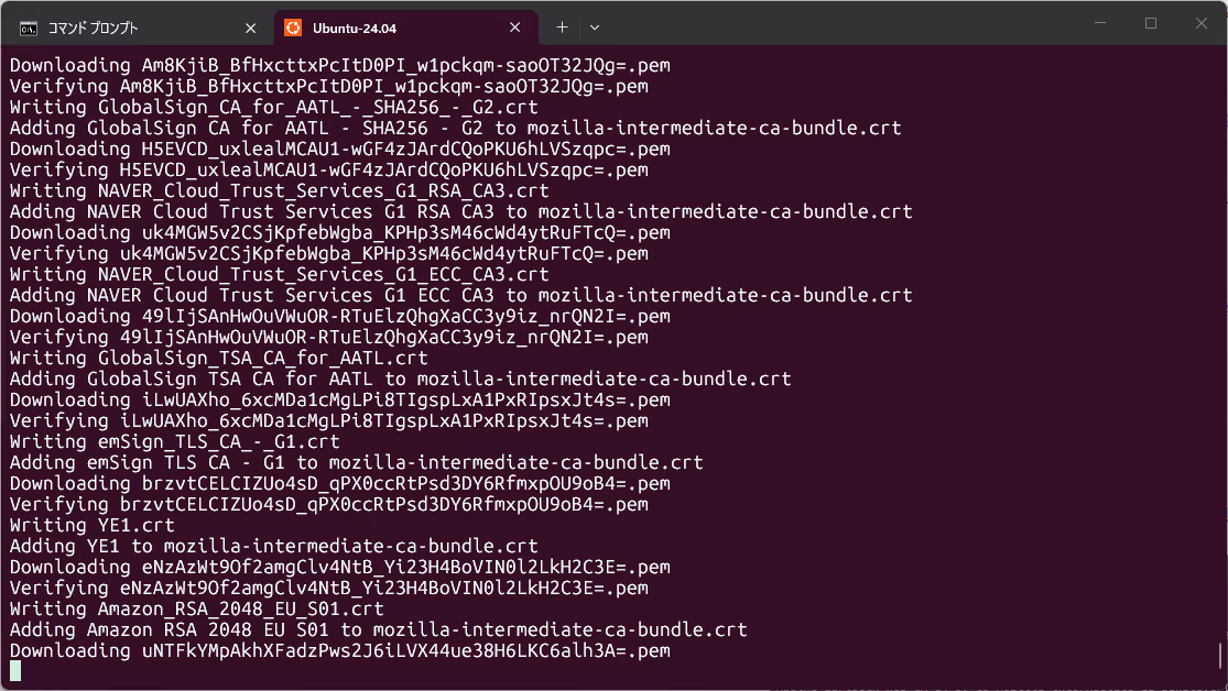 Firefoxのリモート設定から中間CA証明書を抽出する